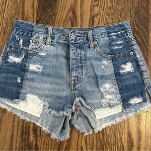 American Eagle two toned jean shorts